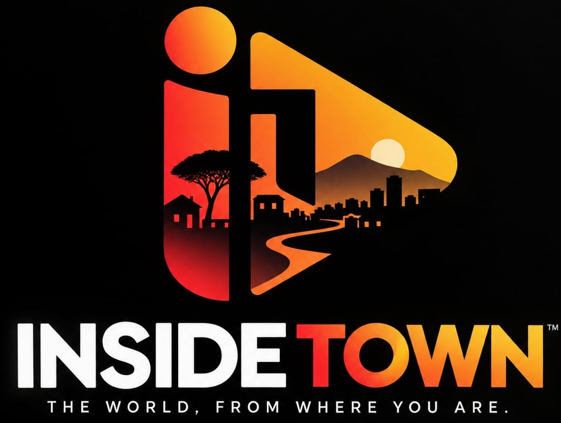Inside Town supplied logo and tagline
